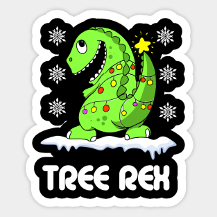 Tree Rex Christmas Tree Sticker